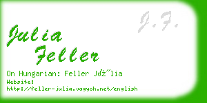 julia feller business card